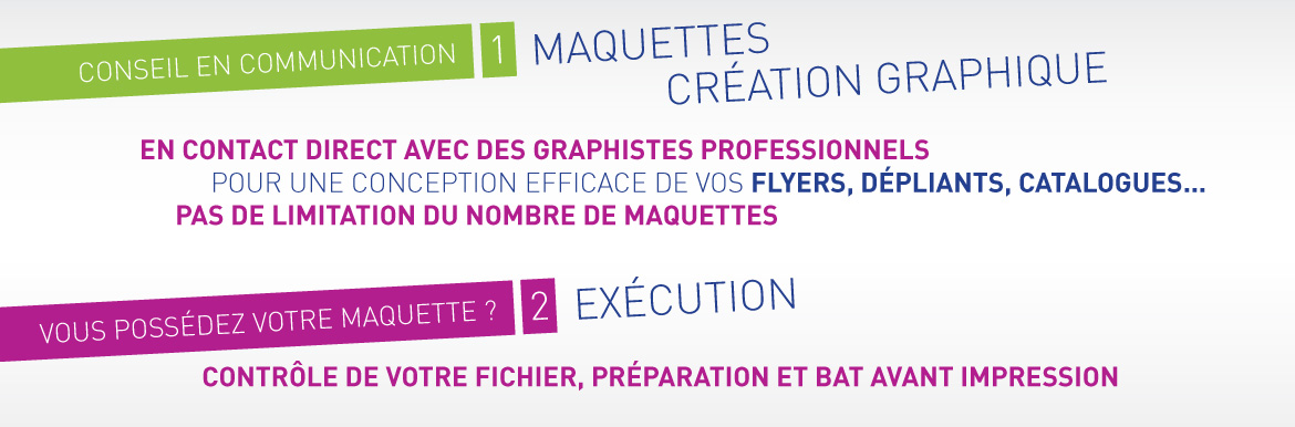 Cration et impression de flyers, dplinats, chemises, stickers et toute votre communcation papier